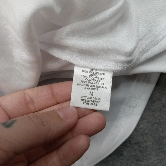 Charlotte Russe Dress Womens Medium White Halter Sundress Lined Polyester Summer - Picture 3 of 7